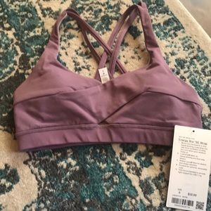 NWT Lululemon energy bra SE wrap size 6